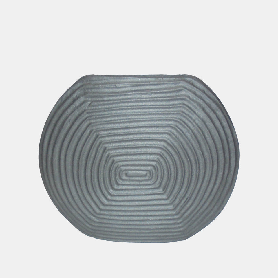 Metal Swirl Vase
