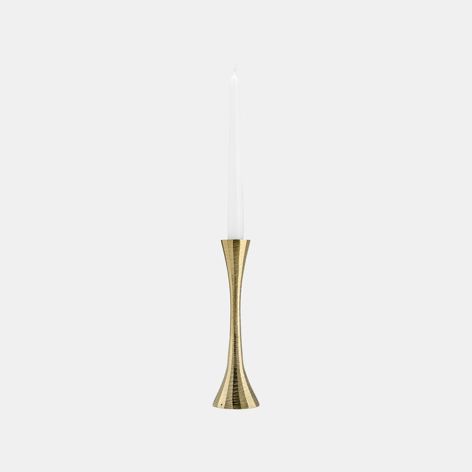 Brass Tulip Taper Candle Holder