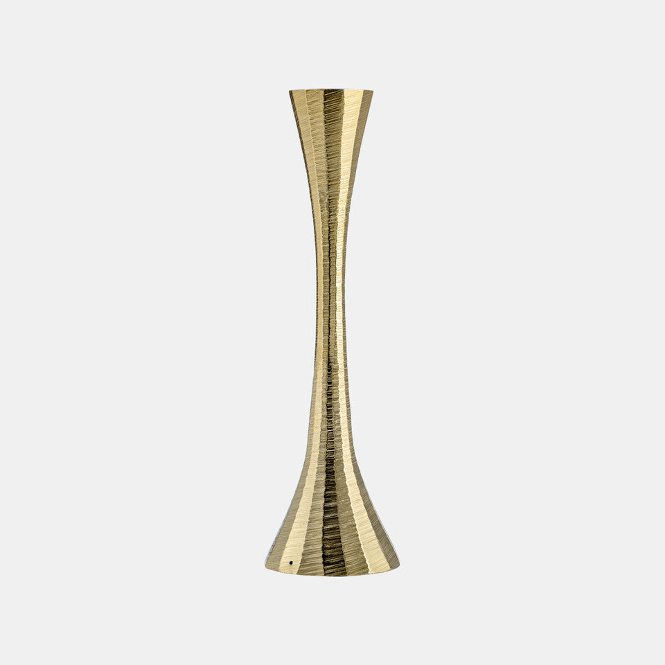 Brass Tulip Taper Candle Holder