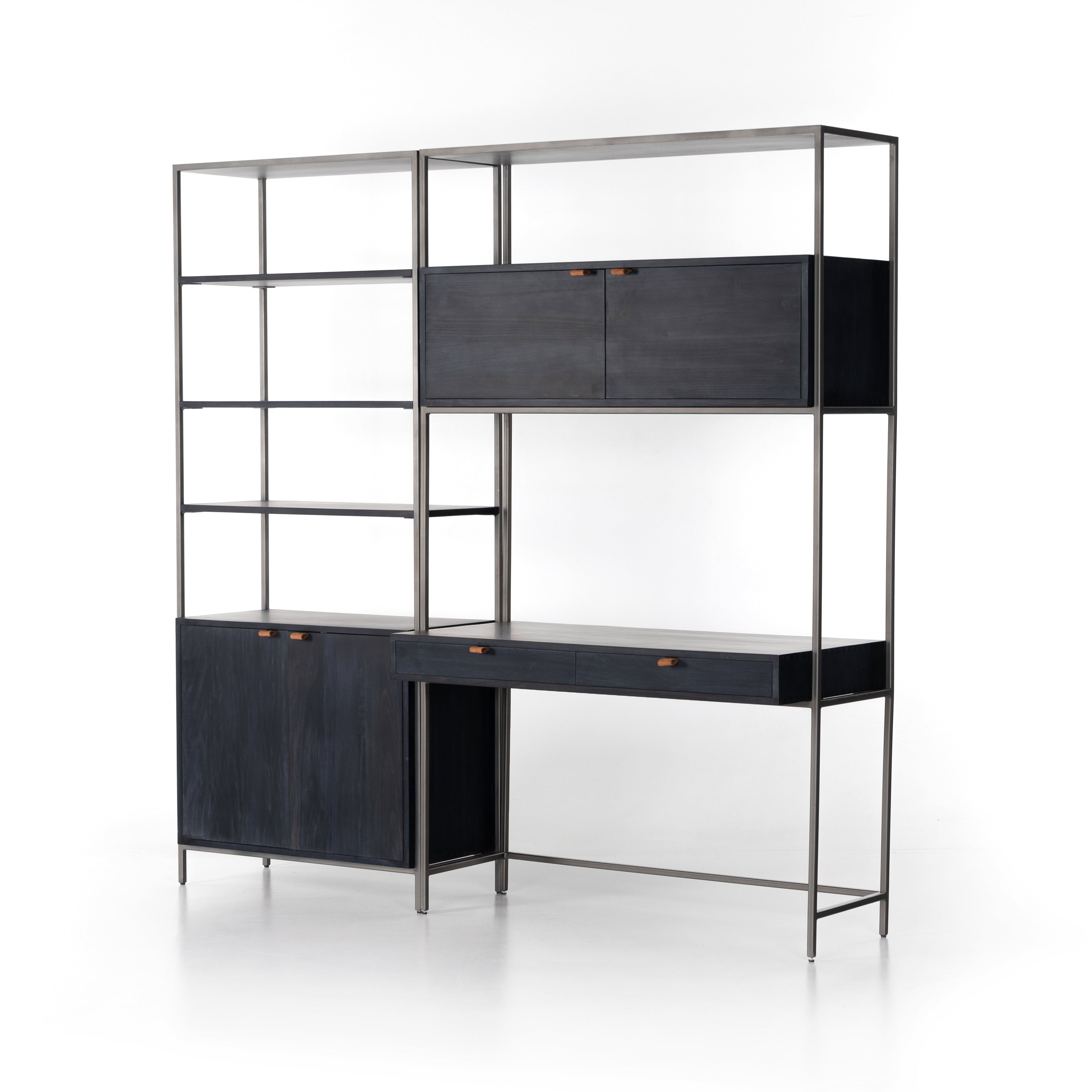 Thomas Modular Wall Desk with Bookcase