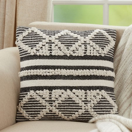 Moroccan Pillow - Black & White