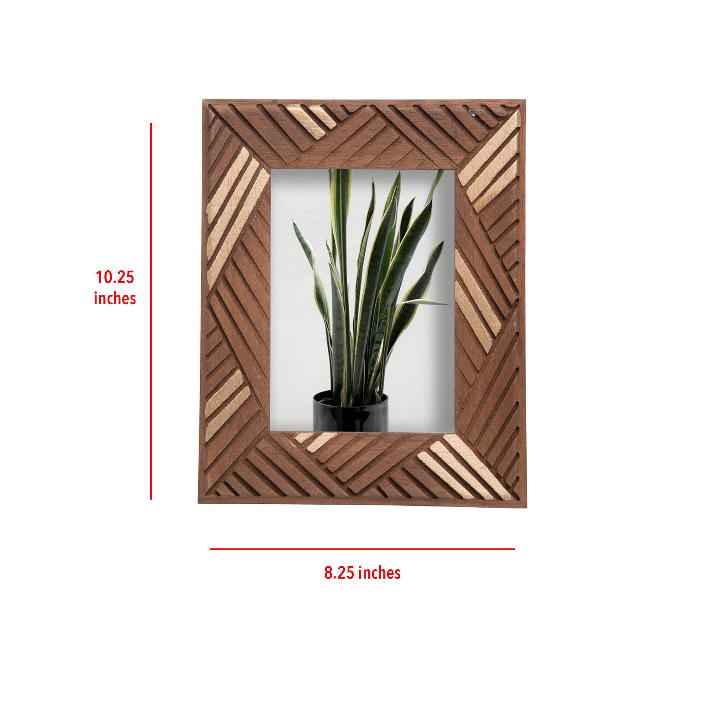 Luana 5x7 Carved Wood Photo Frame