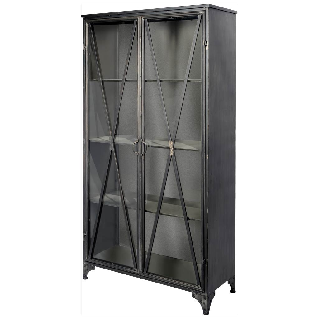 Capreol Black Metal Cabinet