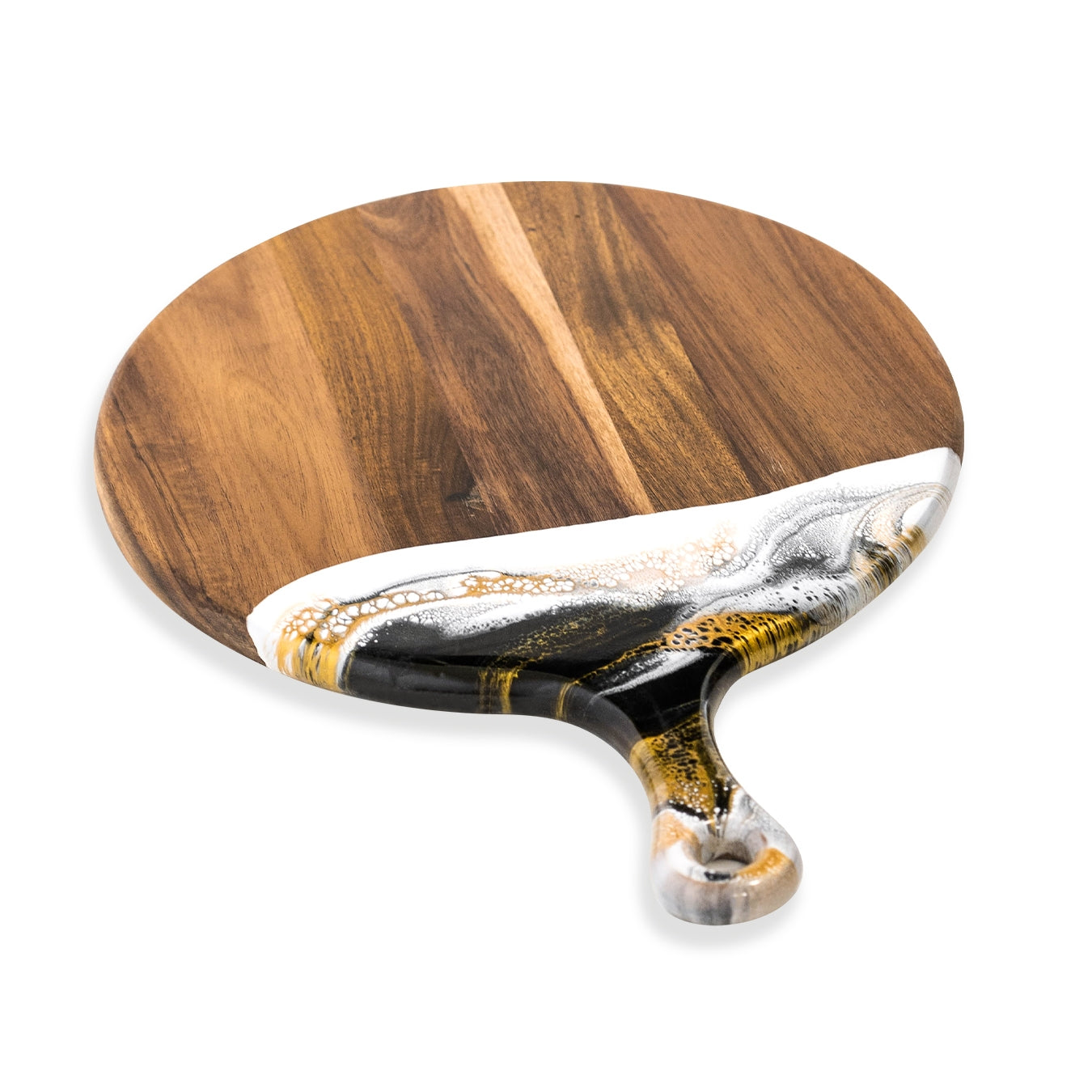 Acacia Resin Cheeseboard Round- Black