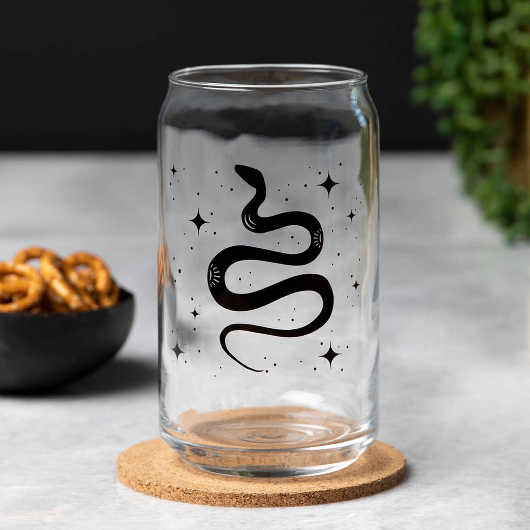 Snake Beer Can Glass
