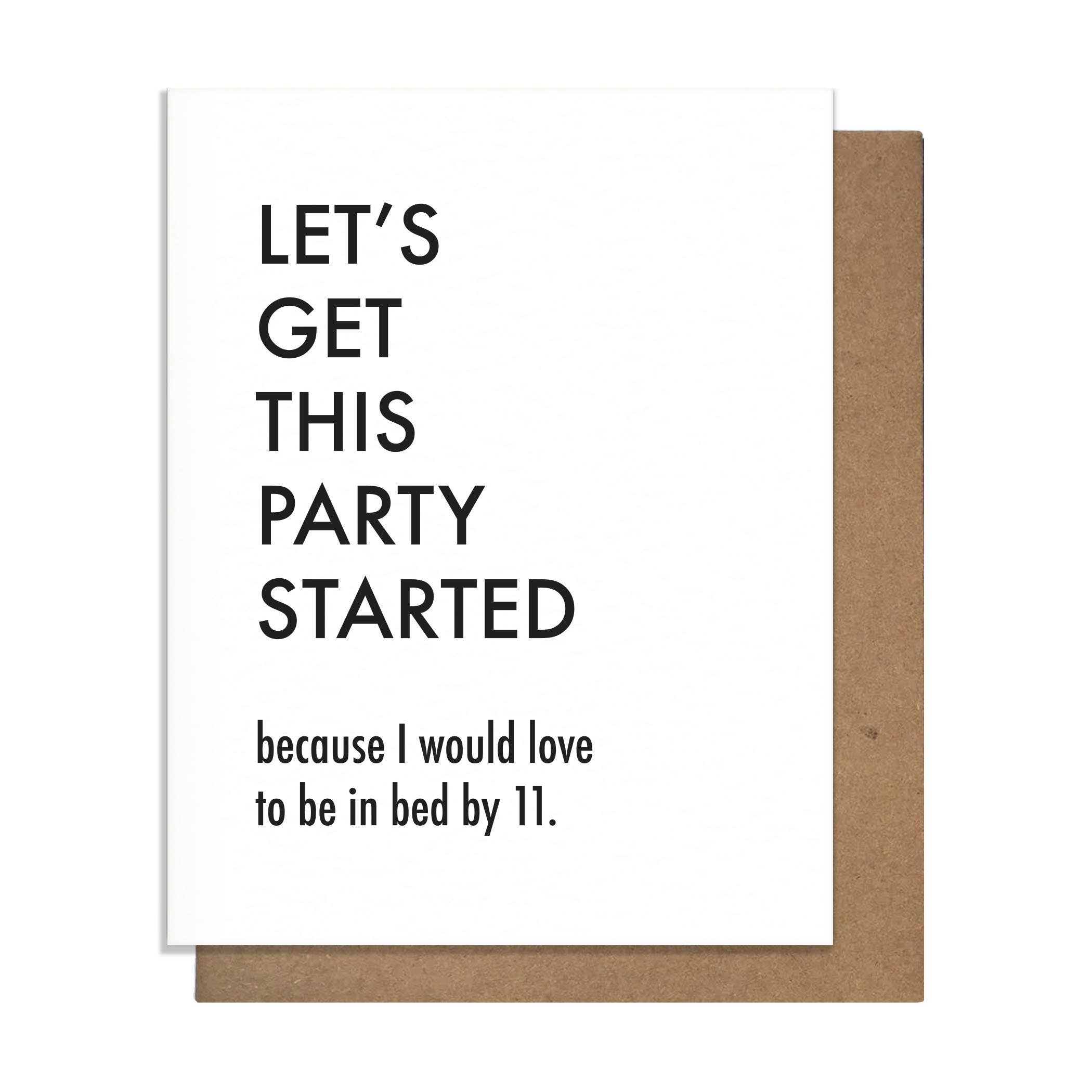 Party Started Birthday Card