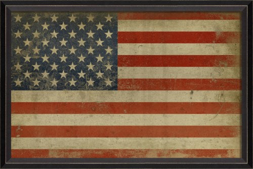 Framed American Flag Print