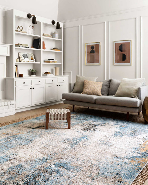 Alchemy Rug- Denim / Ivory