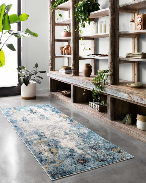 Alchemy Rug- Denim / Ivory