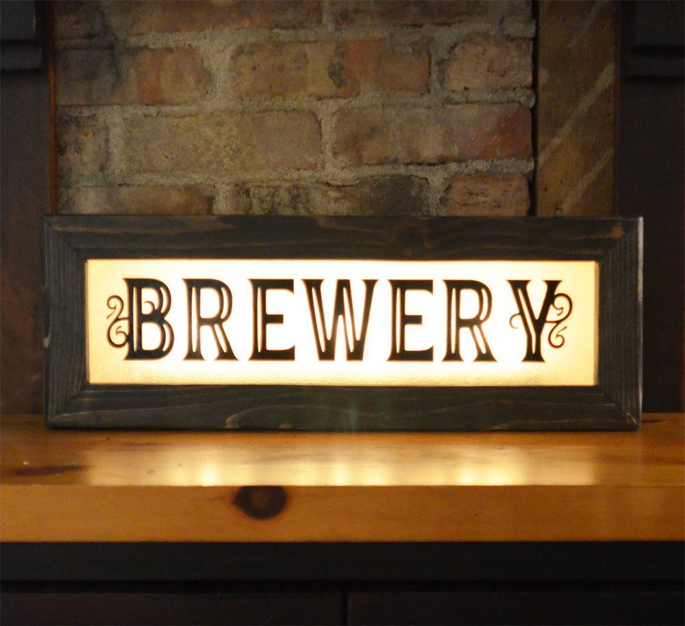 Brewery Lighted Sign