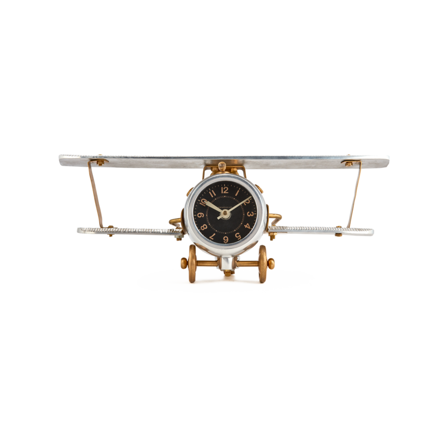 Biplane Table Clock