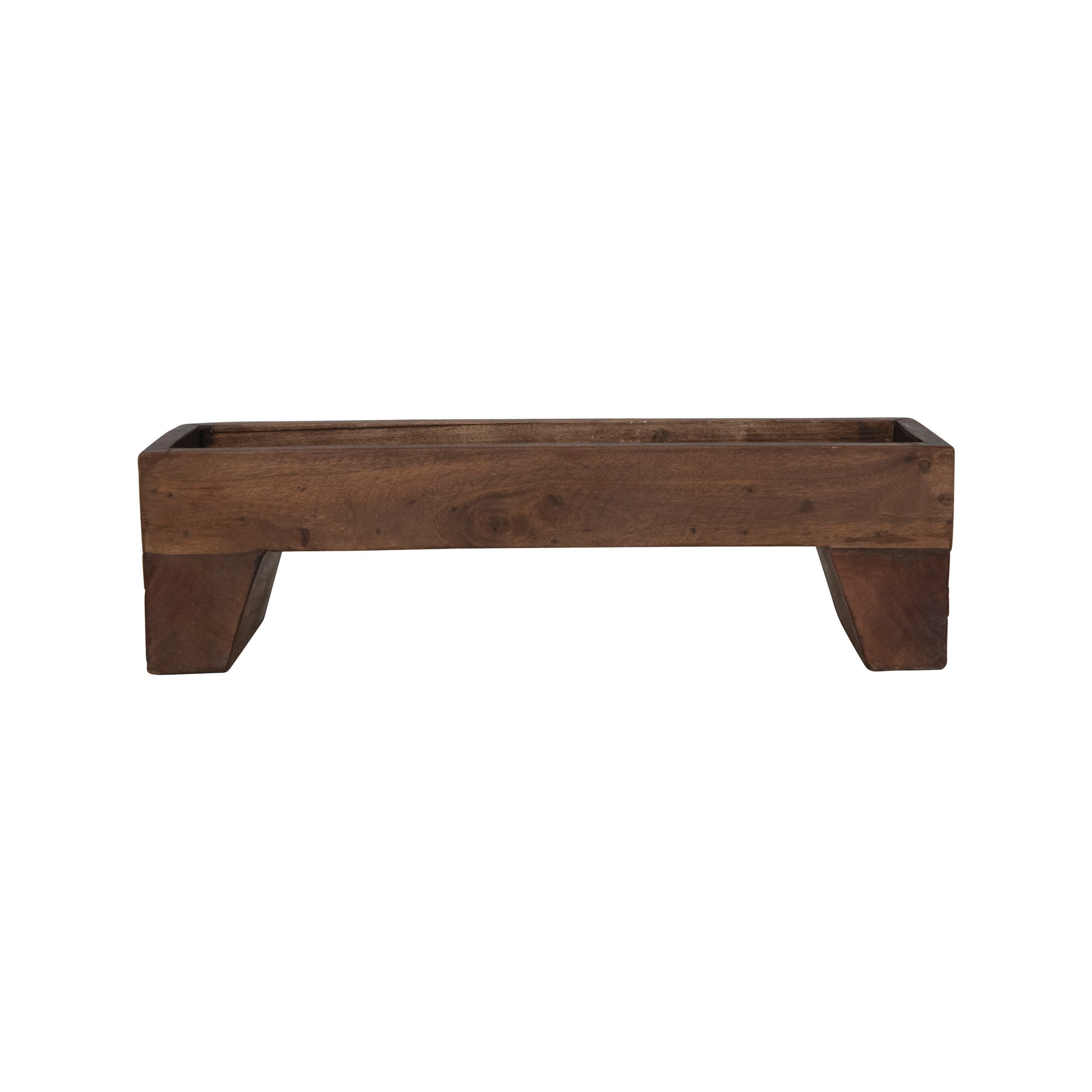 Reclaimed Wood Tray Taper Holder