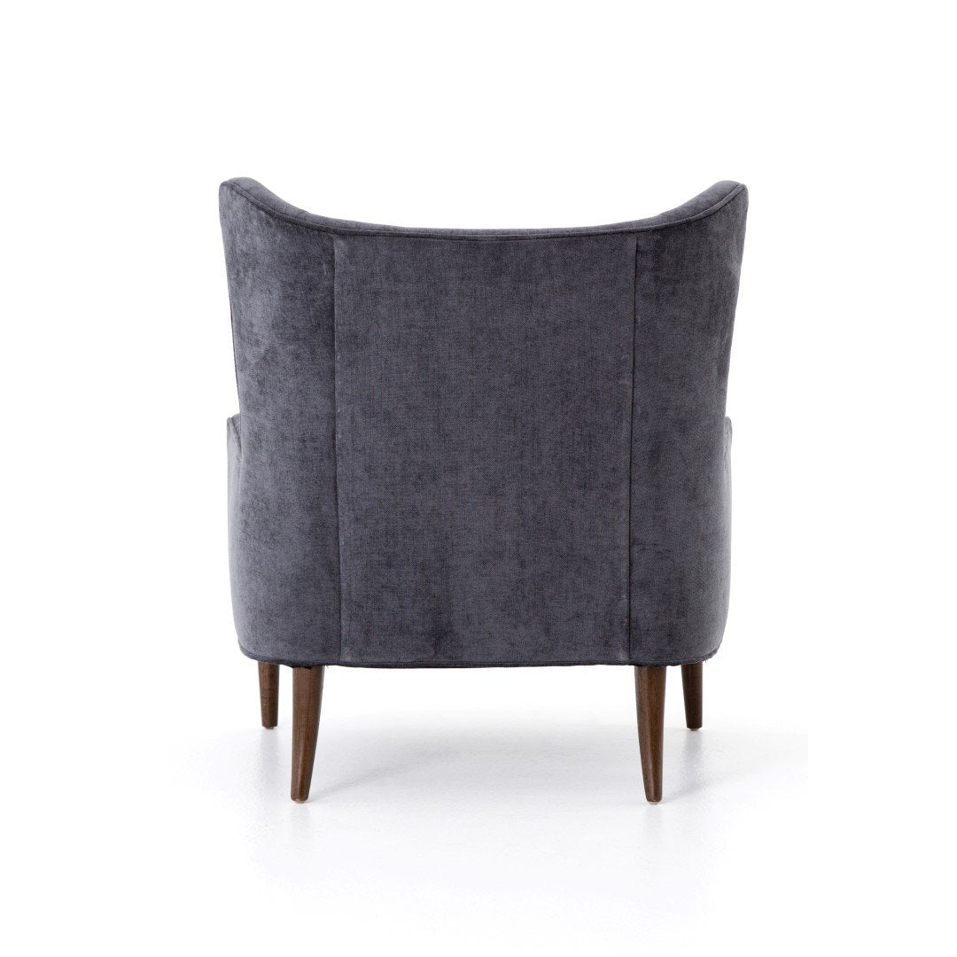 Charcoal Worn Velvet