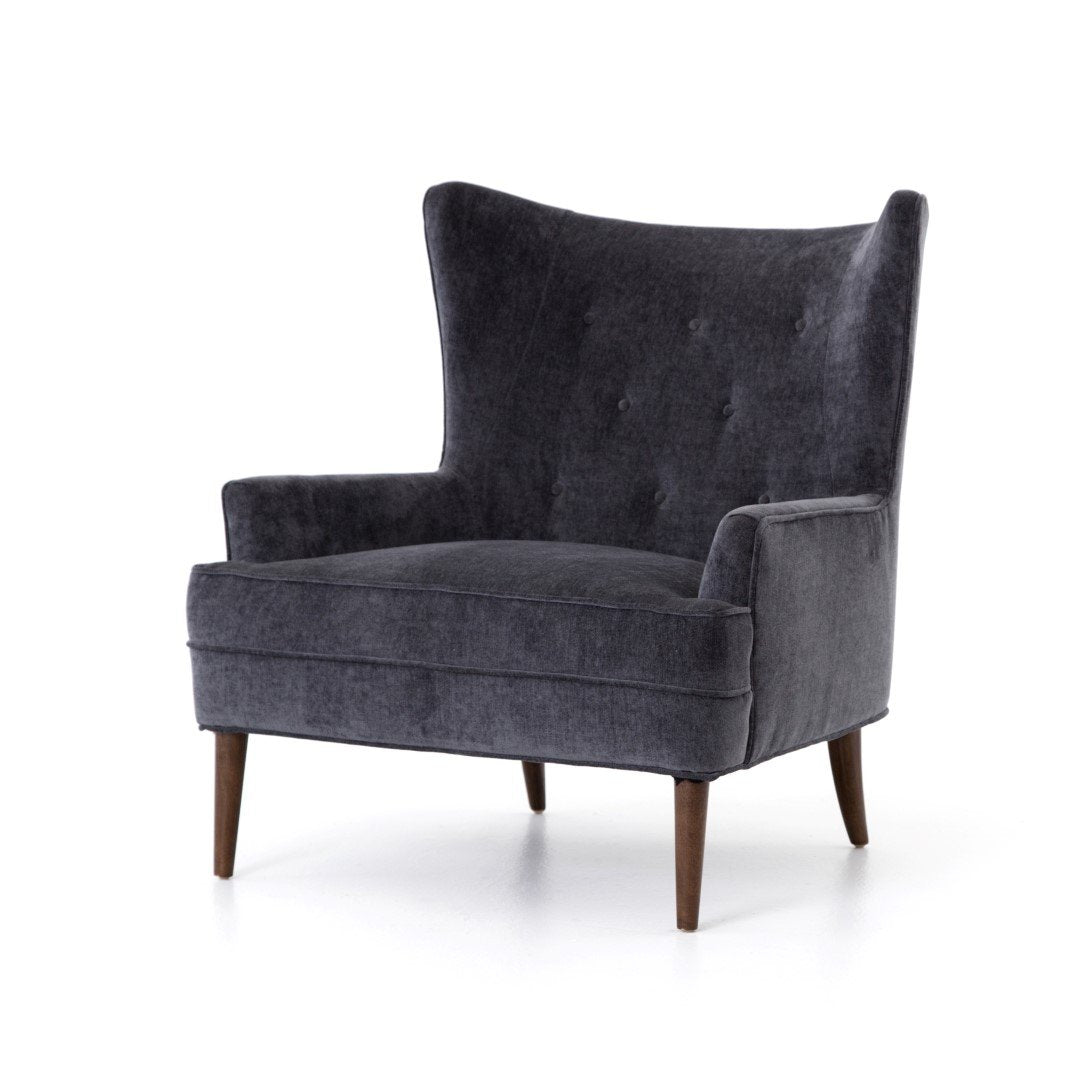 Charcoal Worn Velvet