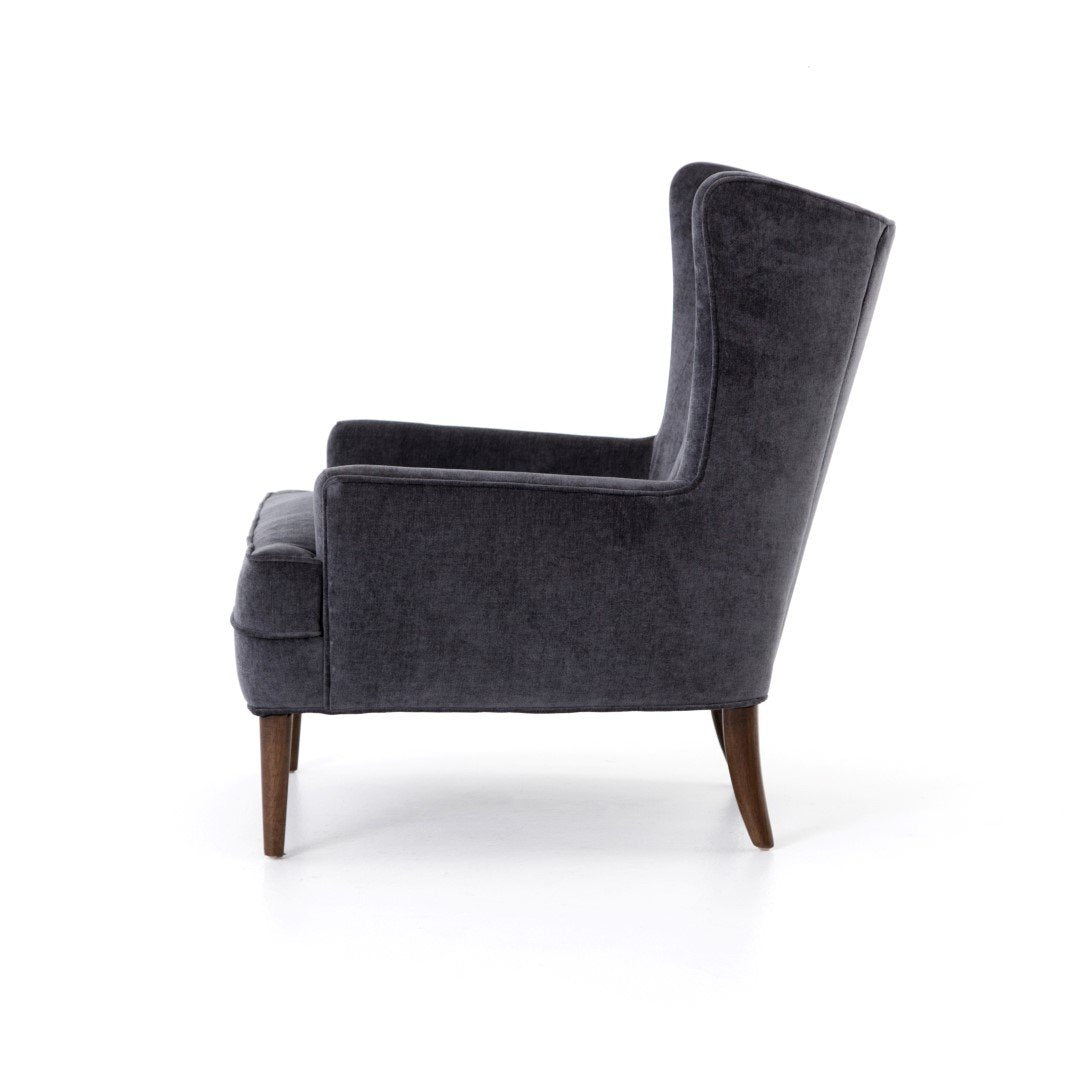Charcoal Worn Velvet