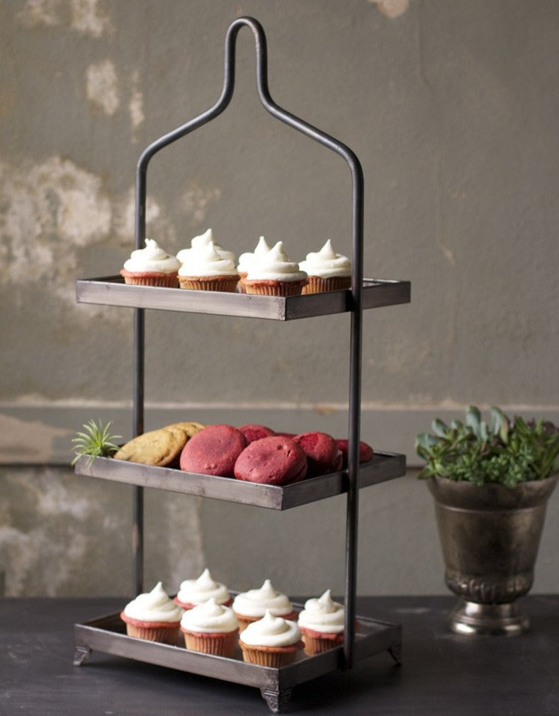 Metal Three Tiered Display
