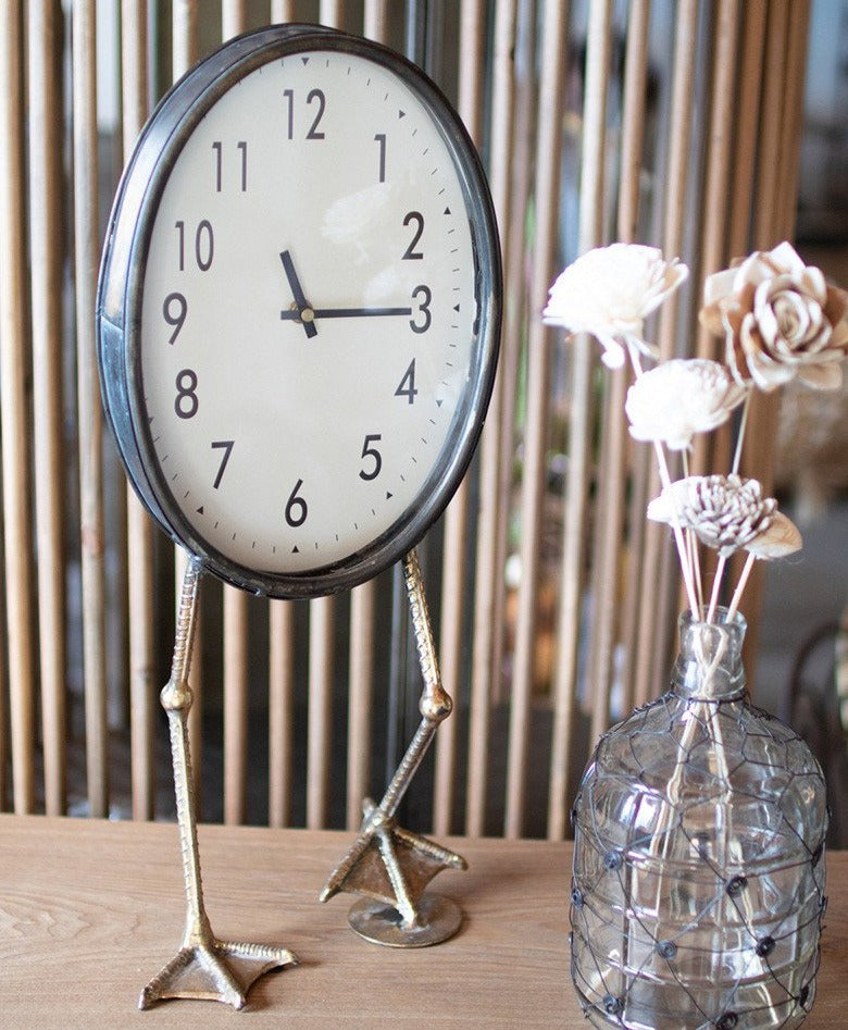 Table Clock W/ Duck Feet