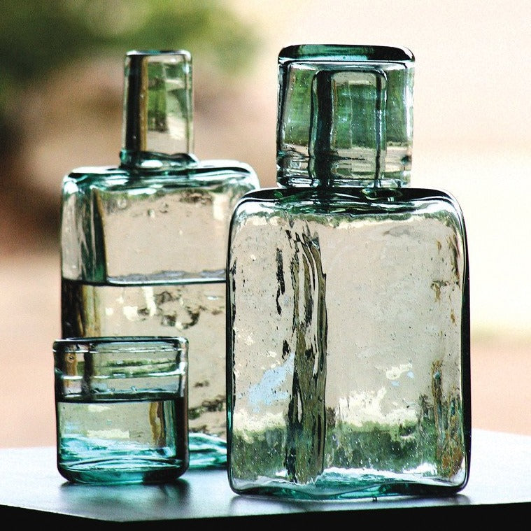 Bedside Water Carafe and Drinking Glass Set