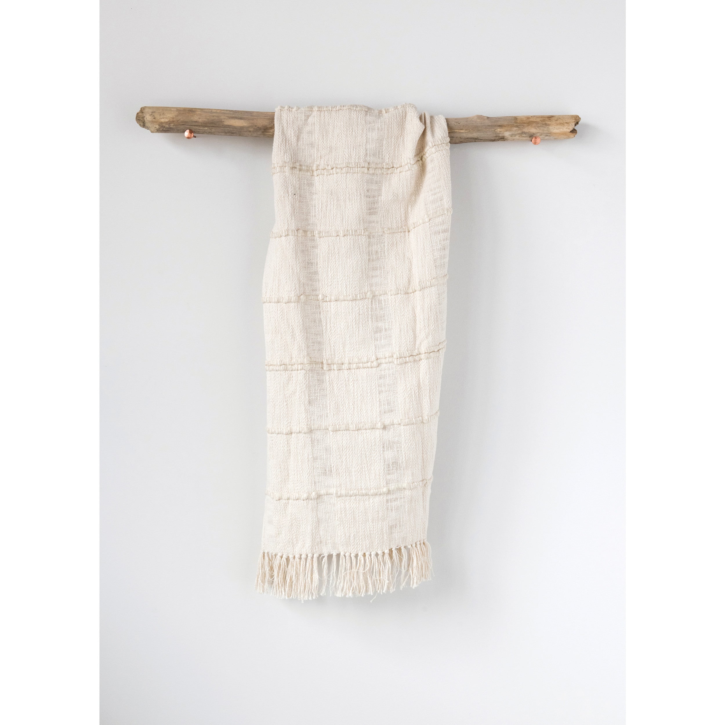 Cream Chenille Throw