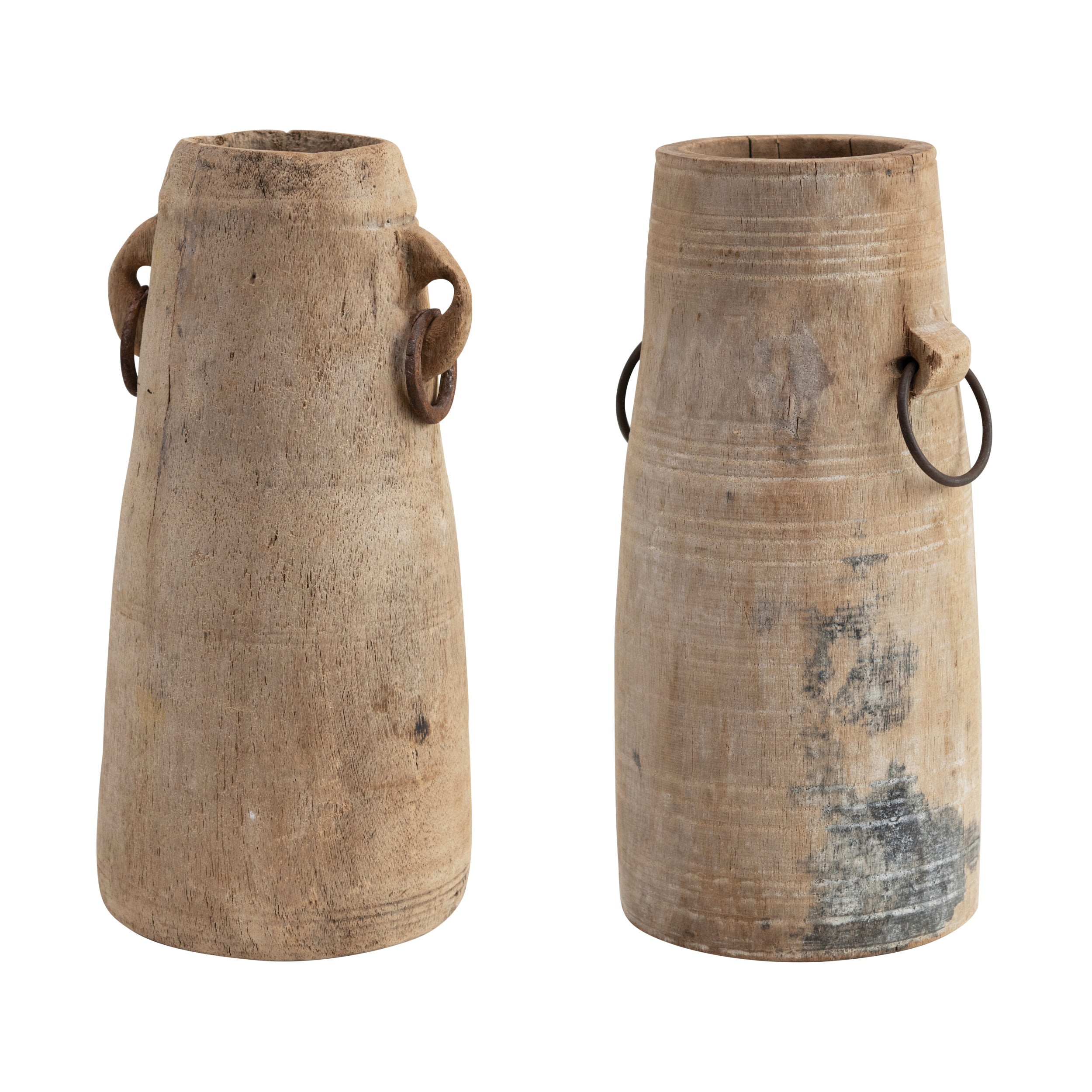 Vintage Found Wood Milk Jug