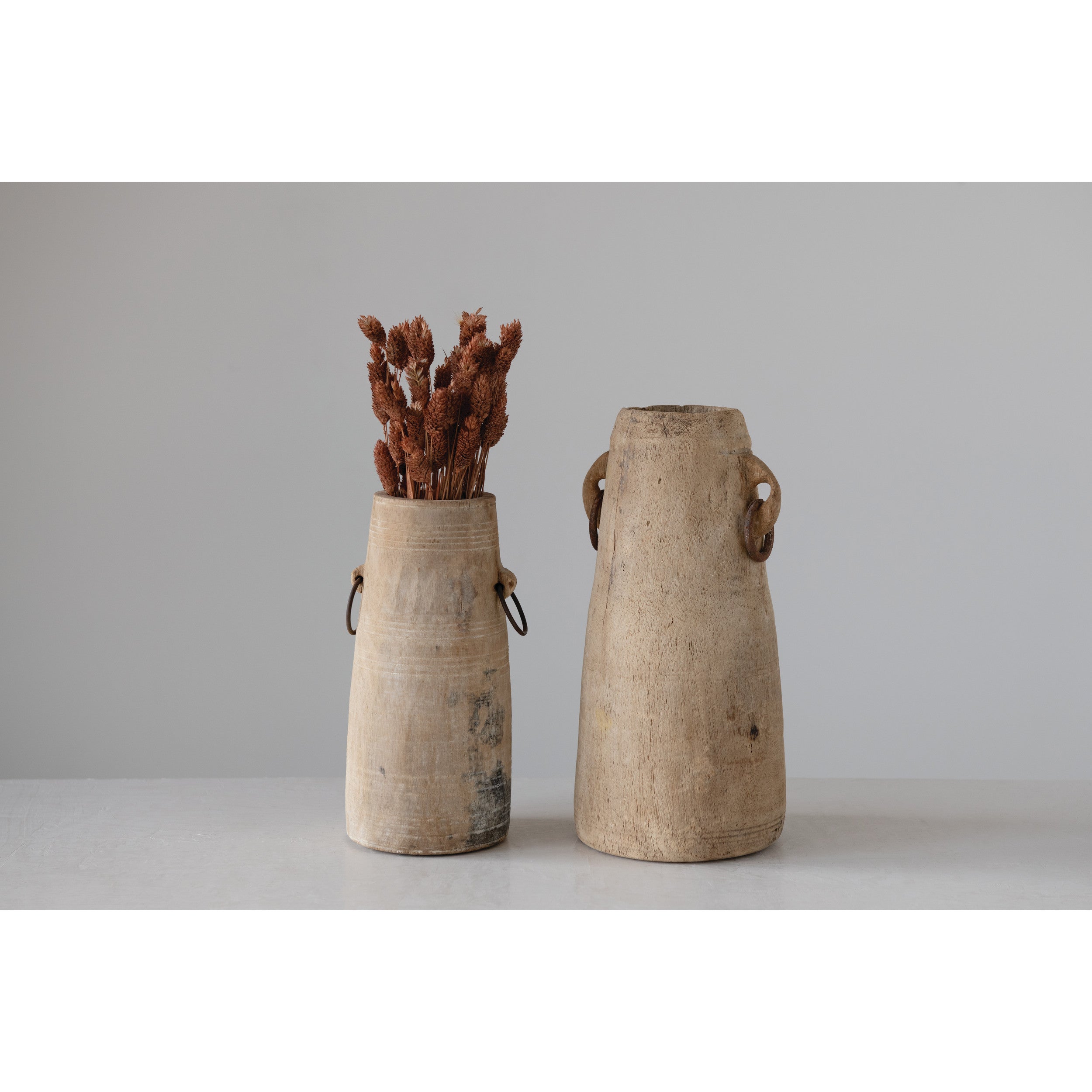 Vintage Found Wood Milk Jug