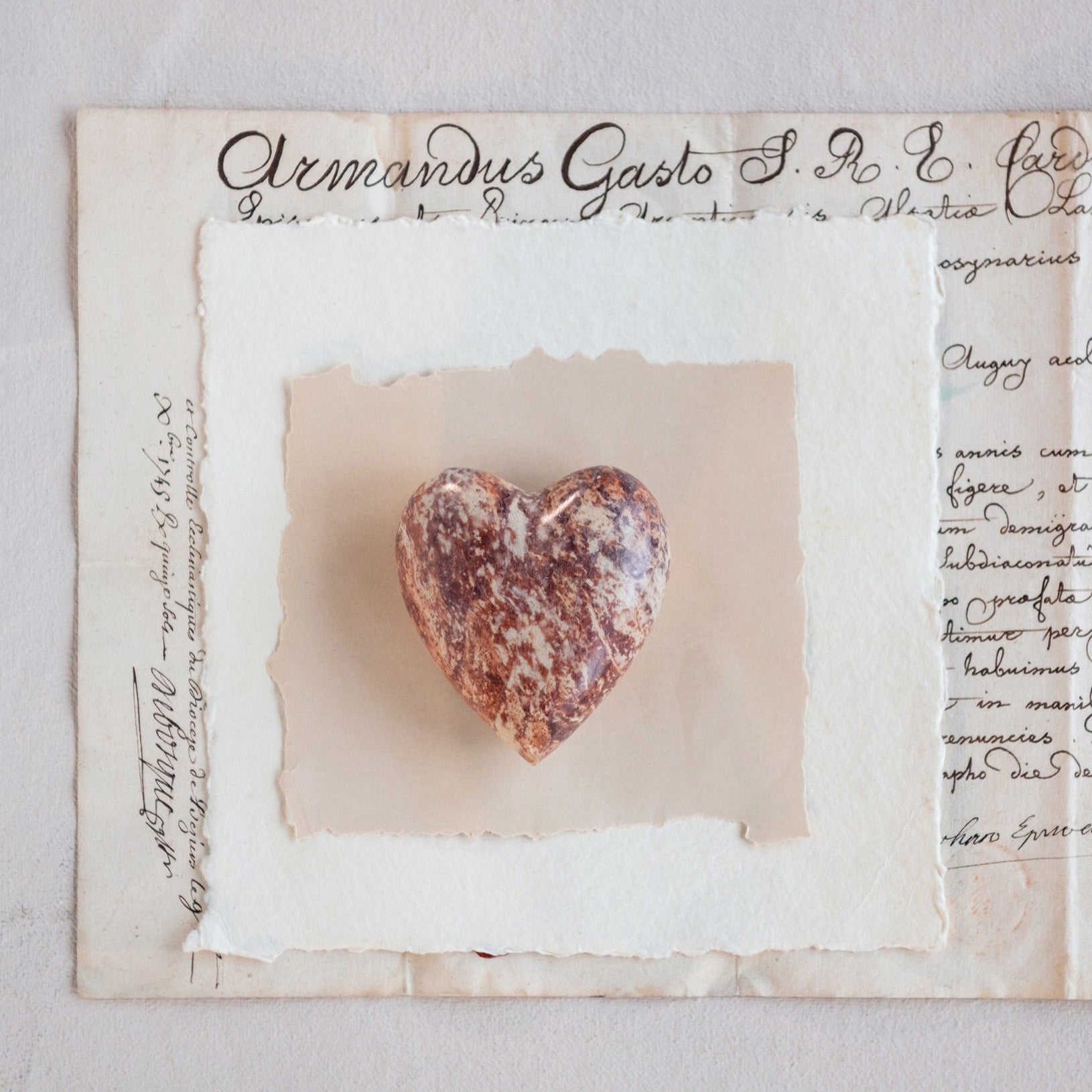 Soapstone Heart - Pink