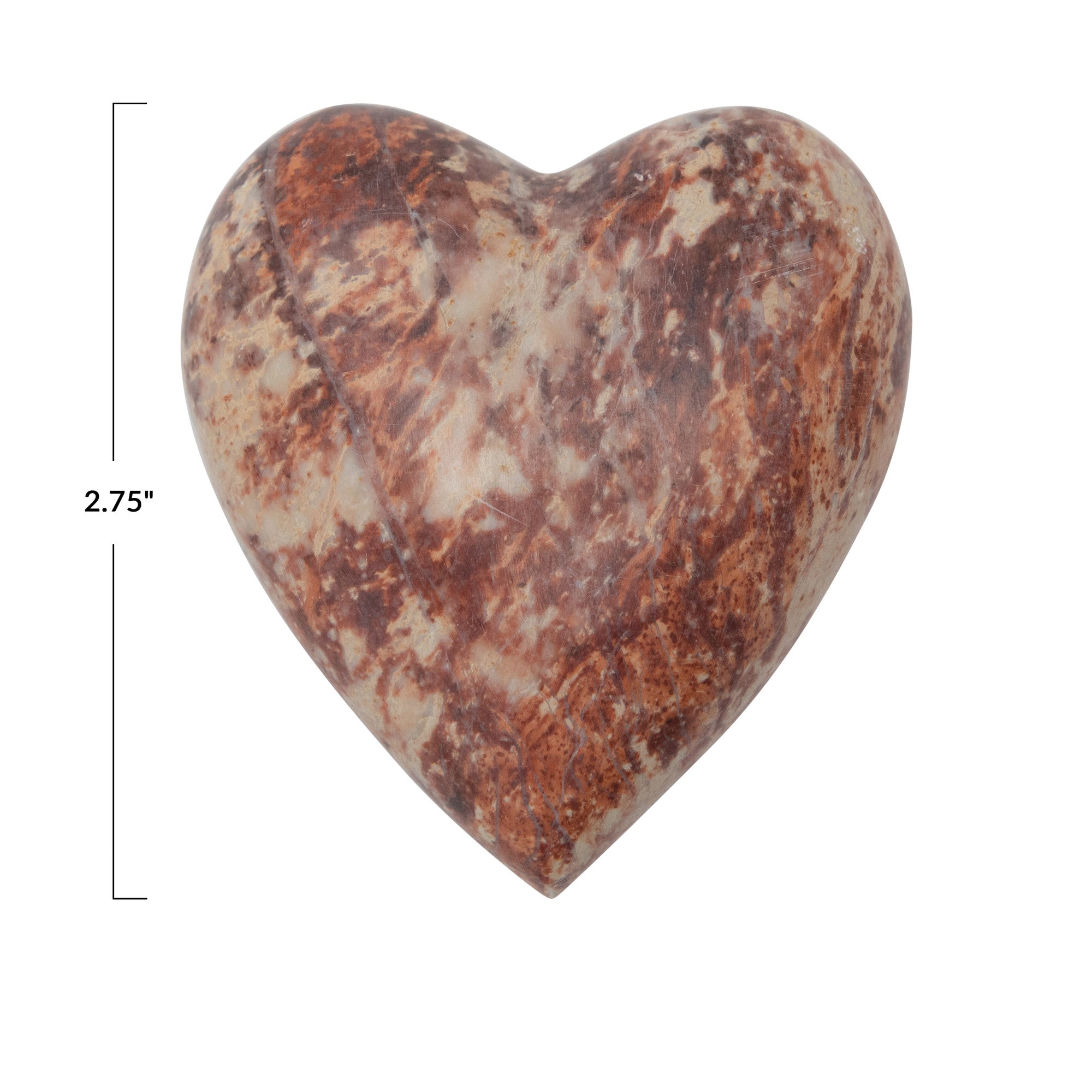 Soapstone Heart - Pink