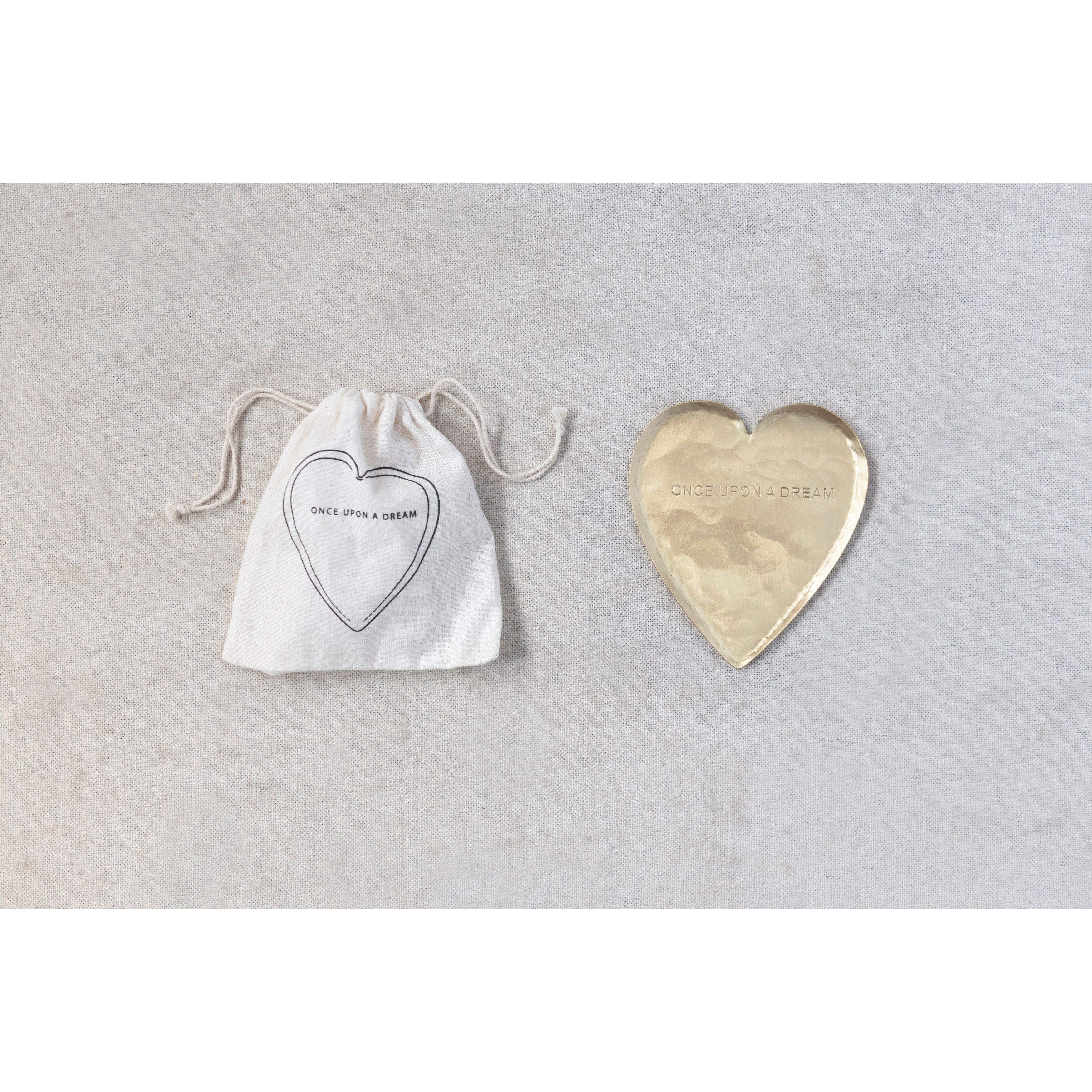 Once Upon a Dream Brass Heart Dish