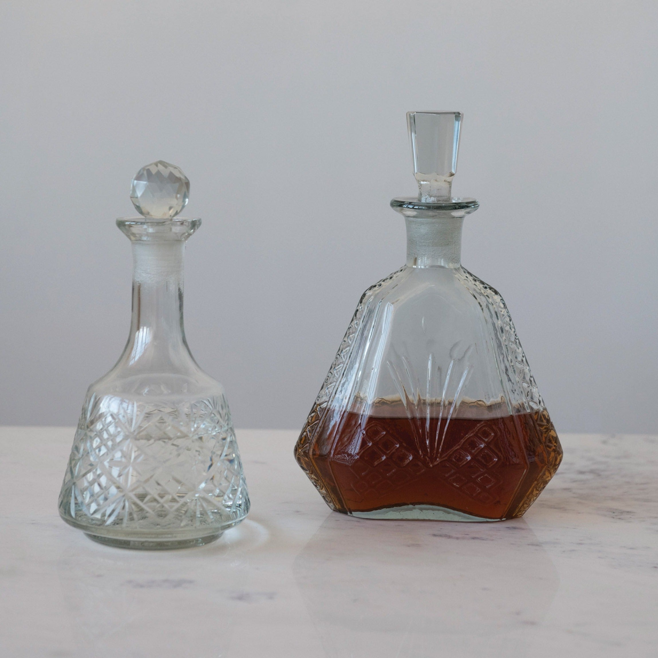 Etched Glass Decanter