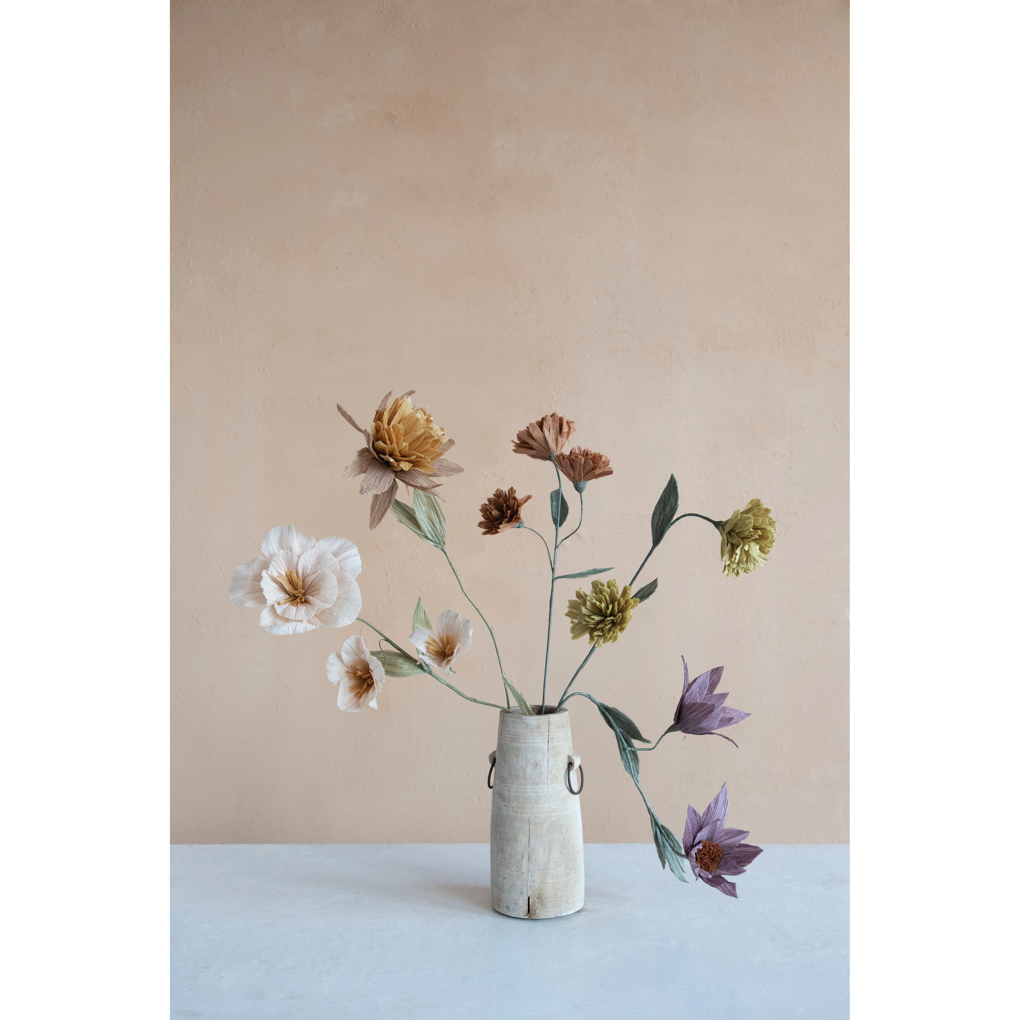 Russet Paper Chrysanthemum Spray