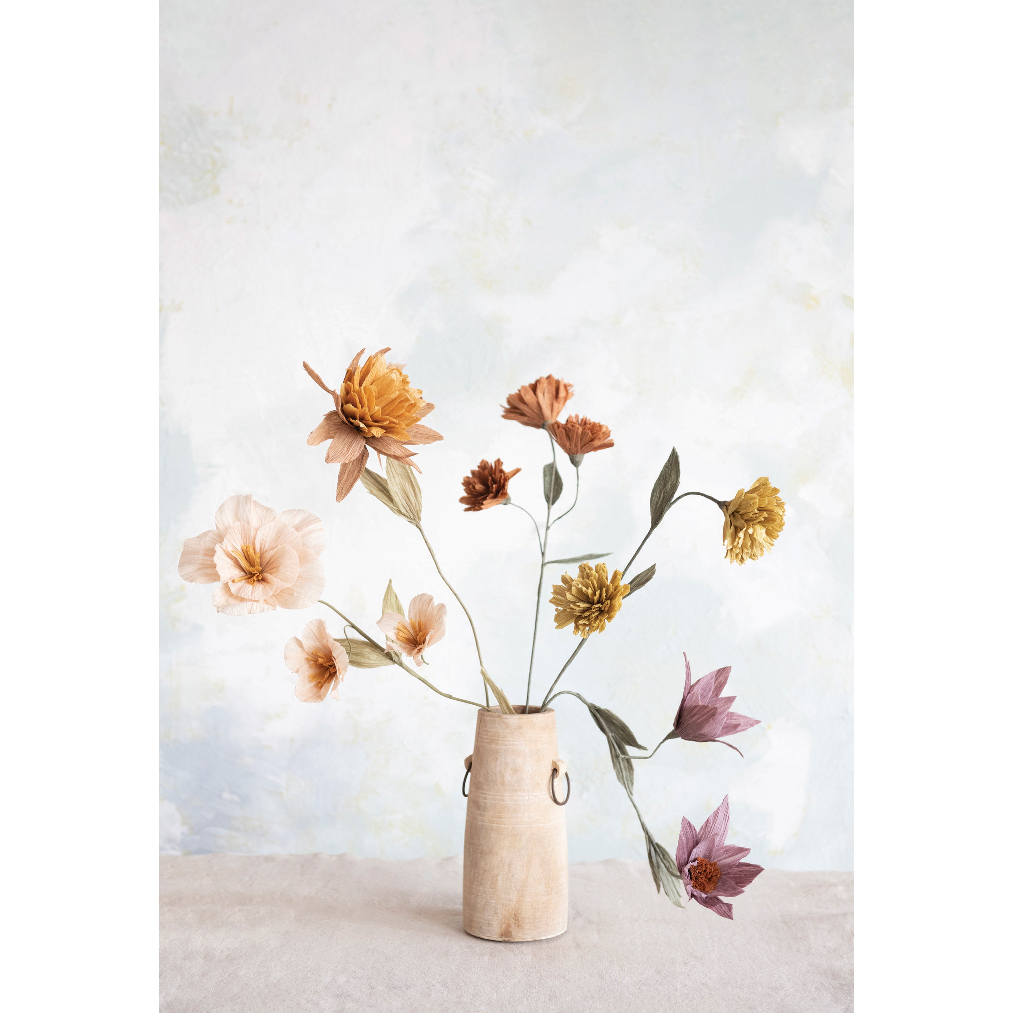 Russet Paper Chrysanthemum Spray