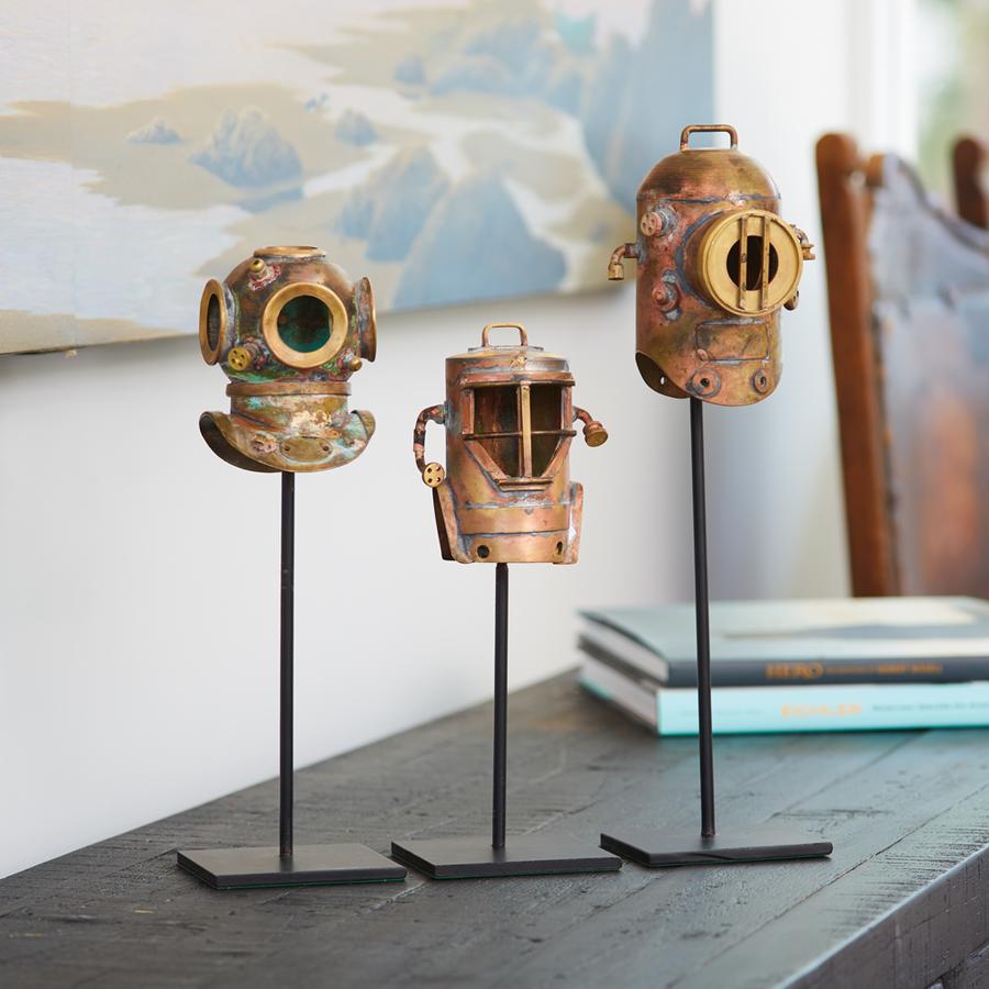 Diver Helmet On Stand