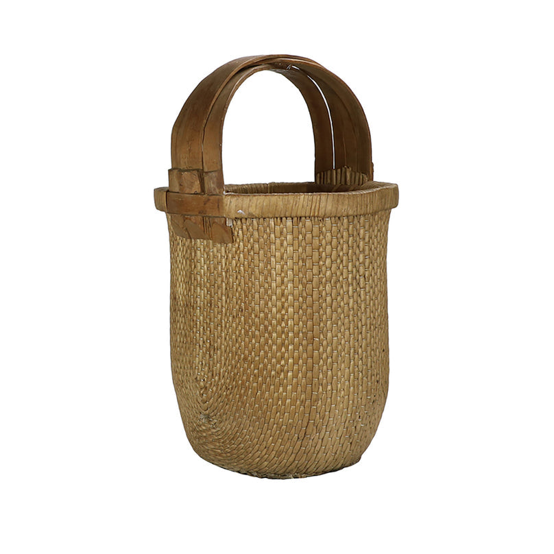 Vintage Tall Handle Basket