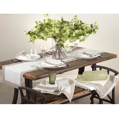 Two-Tone Runner with Knotted Border