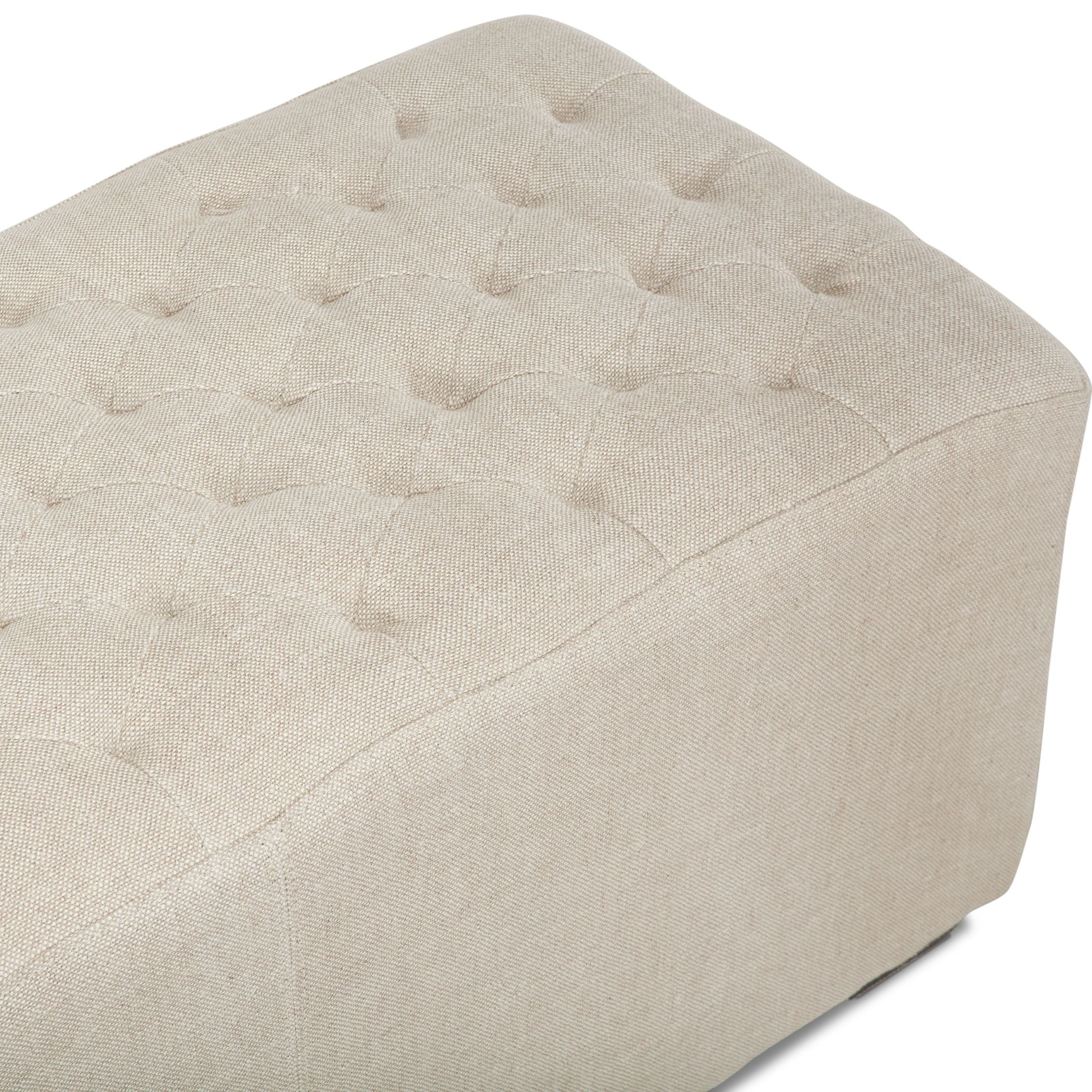 Grosvenor D'Orsay Linen Bench