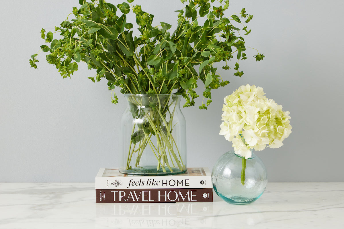 Clear Sphere Bud Vase