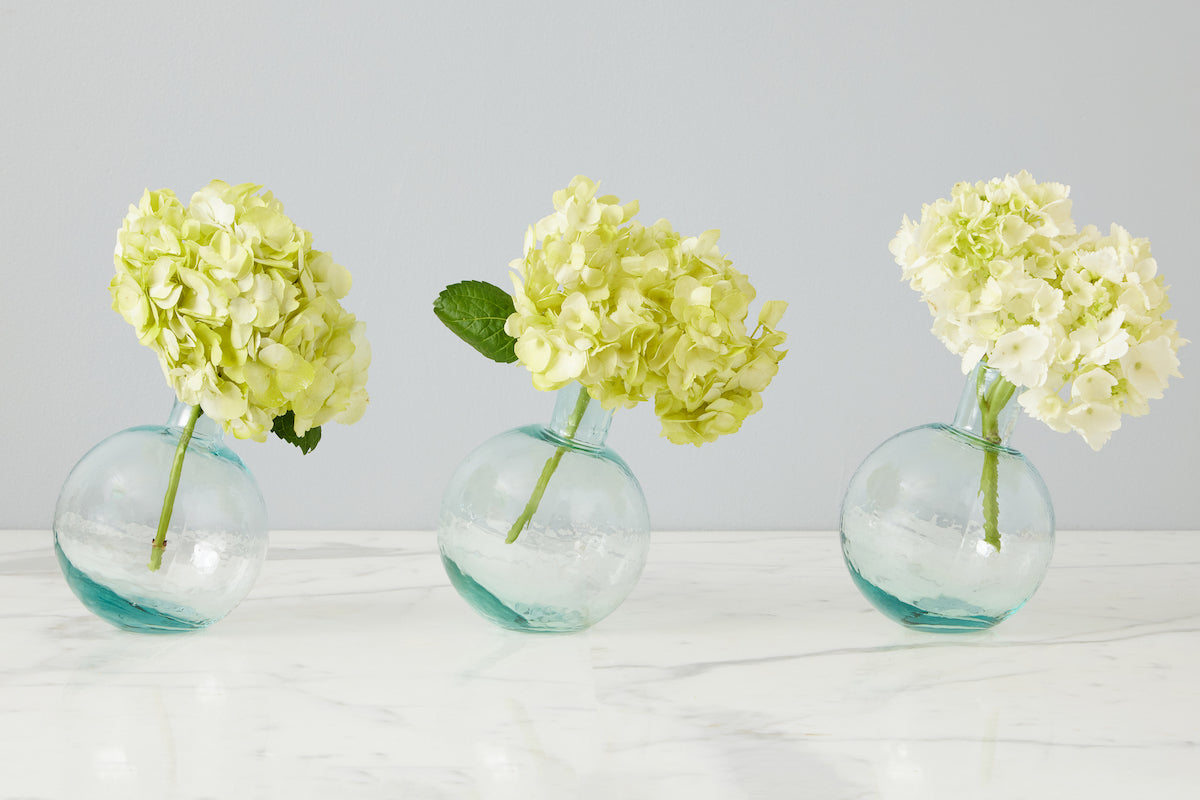 Clear Sphere Bud Vase