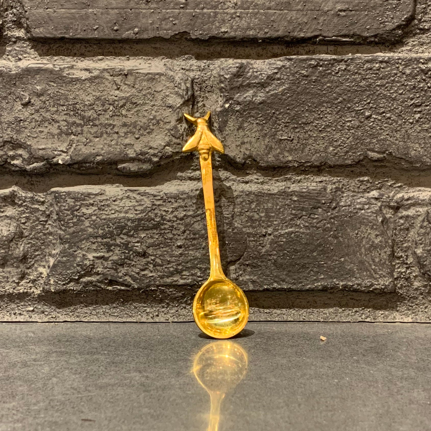 Brass Bee Spoon