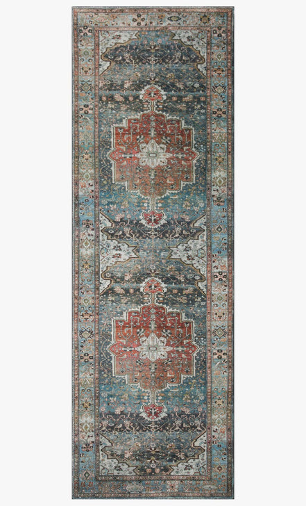 Margot Rug - Ocean / Brick