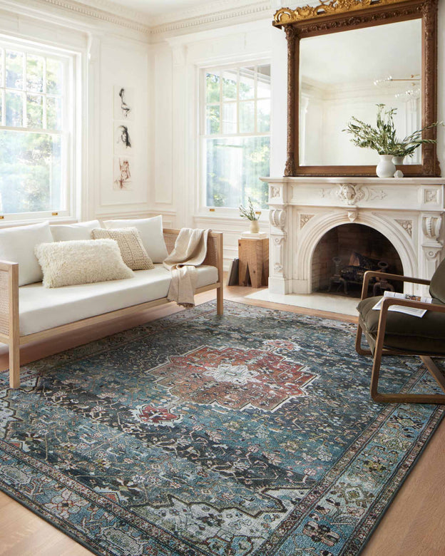 Margot Rug - Ocean / Brick