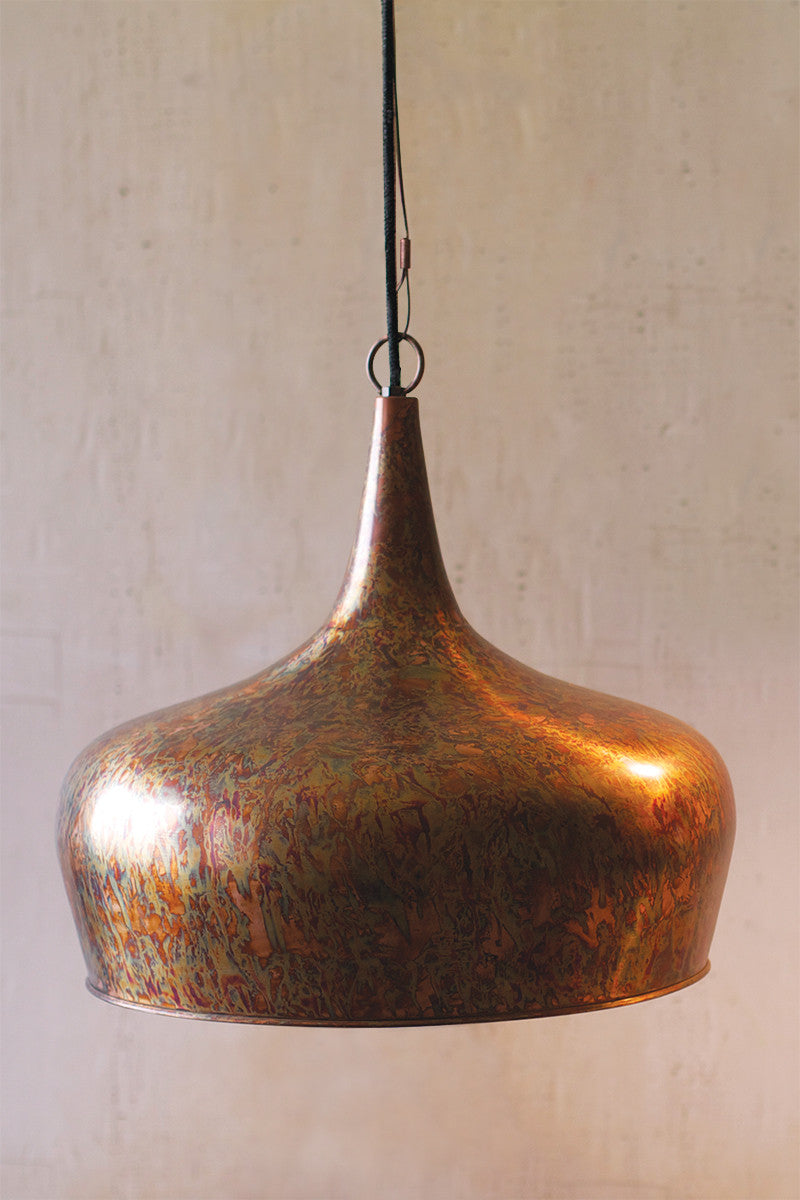 Antique Copper Tear Drop Pendant