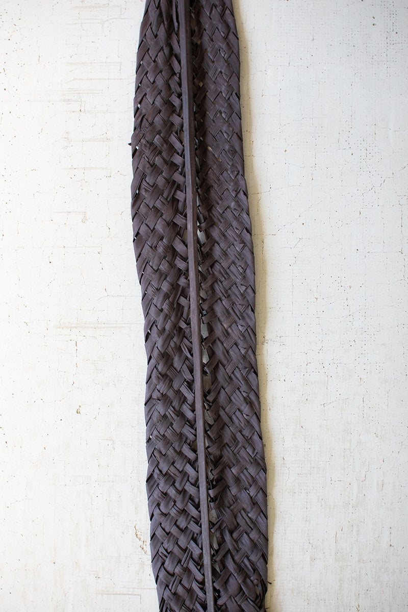 Woven Kejur Leaf- Black