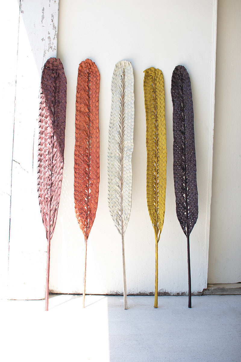 Woven Kejur Leaf- Goldenrod