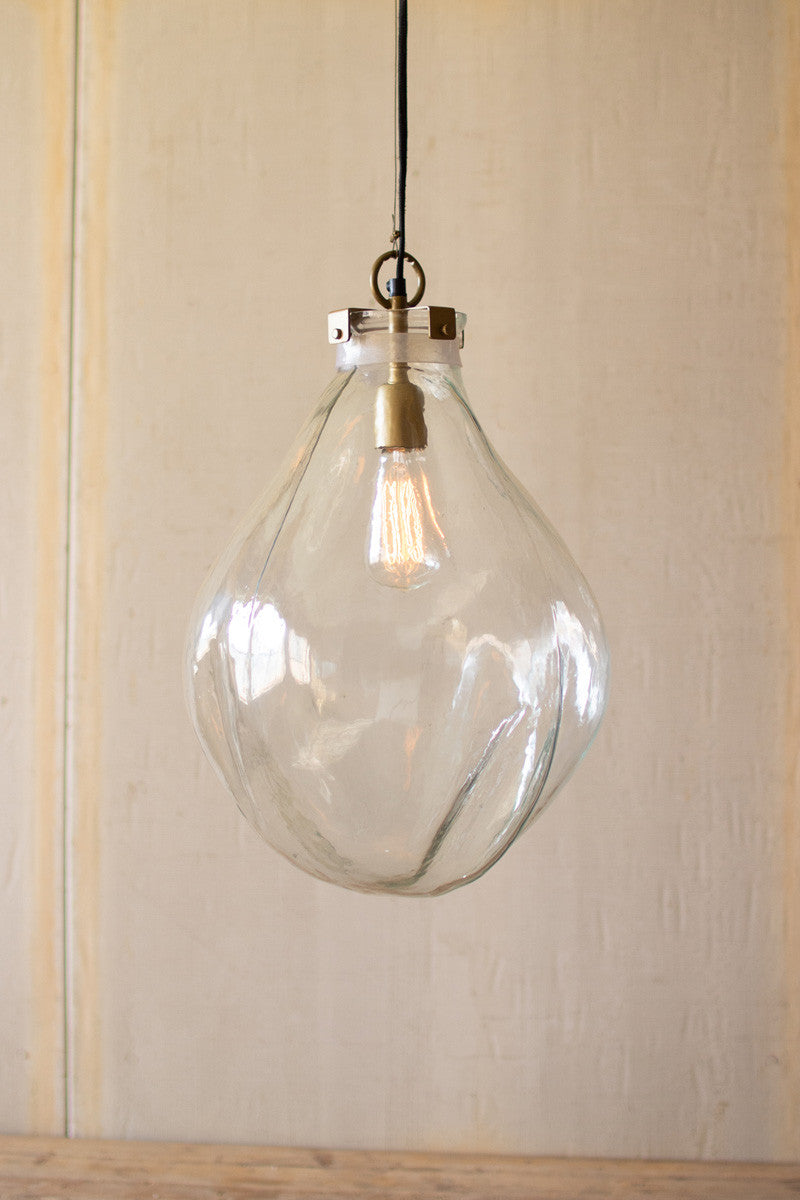 Glass Teardrop Pendant