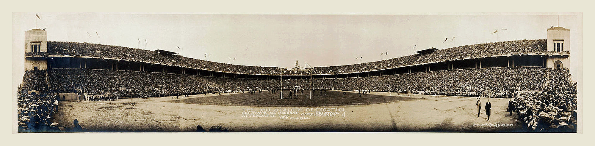 1922 OSU Horseshoe Opening Day Framed Art