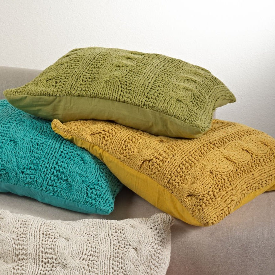 Cable Knit Design Pillow