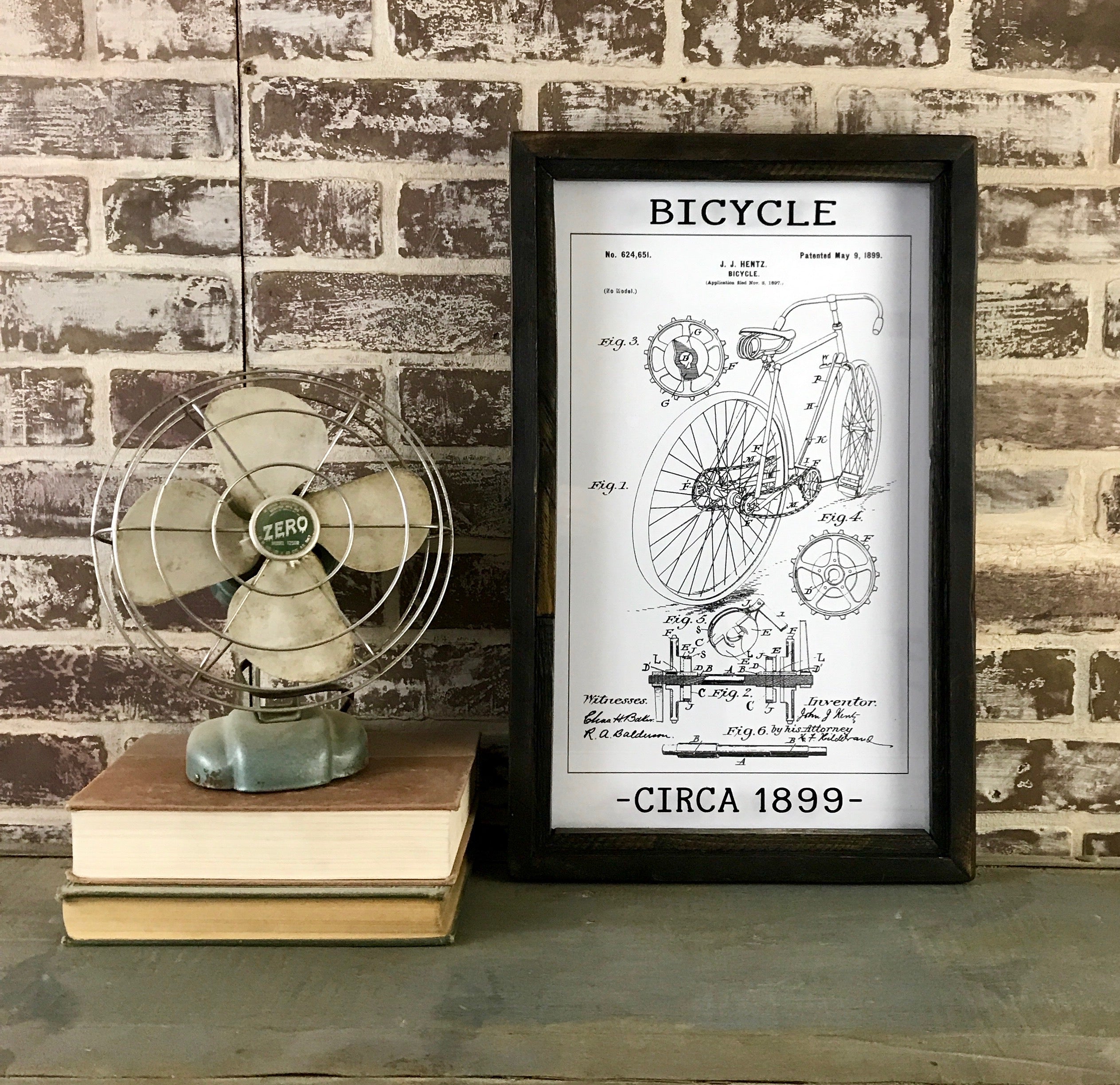 Bicycle Patent Drawing 1899