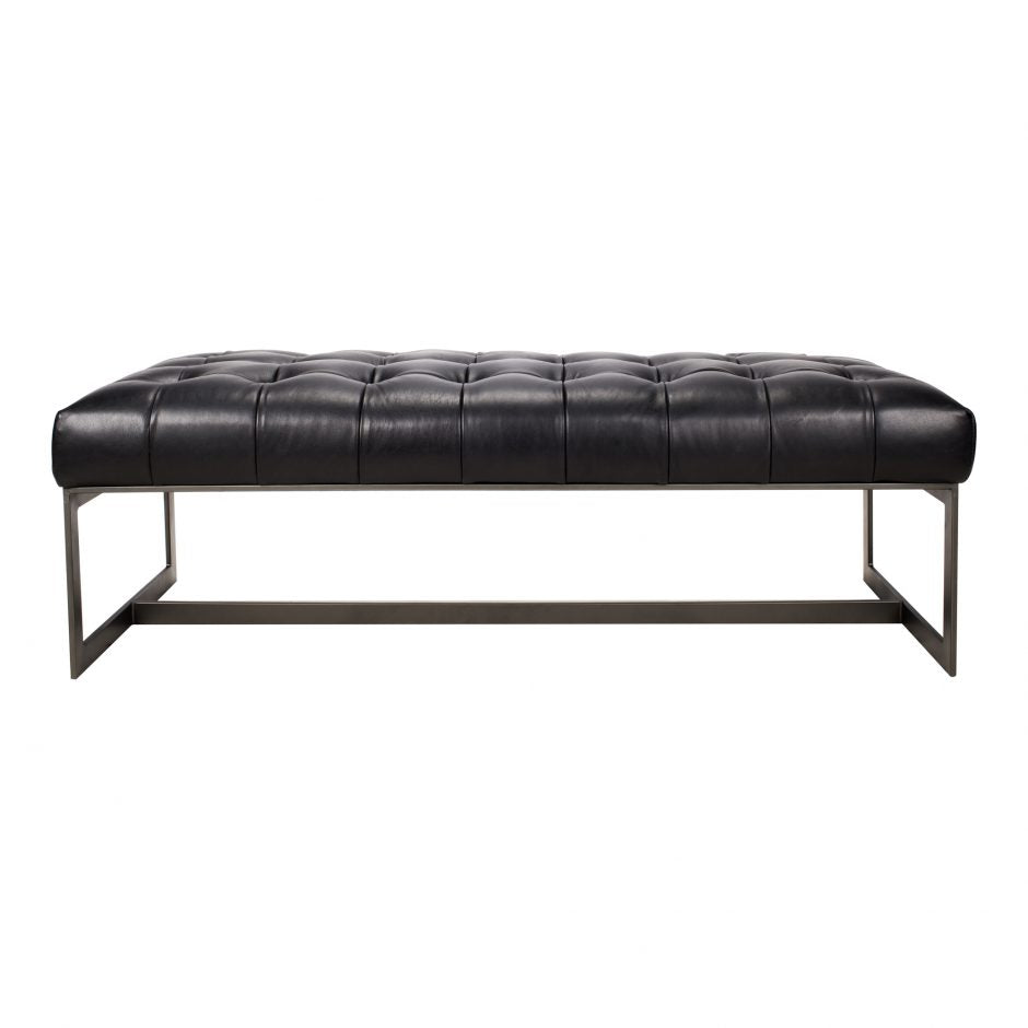 Wyatt Leather Bench