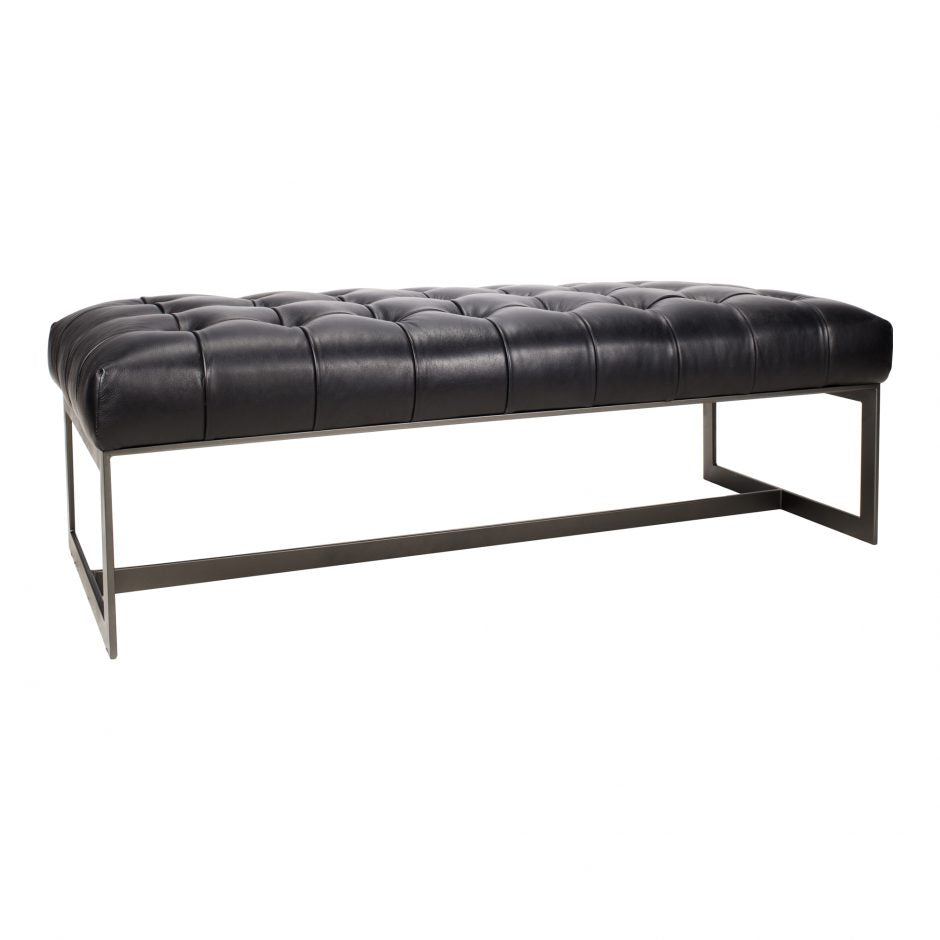 Wyatt Leather Bench