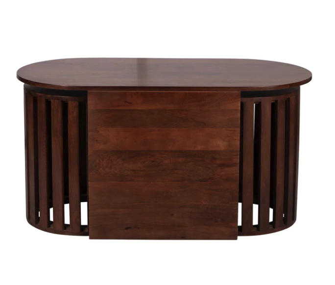 Nesting Mango Wood Coffee & Side Table Set
